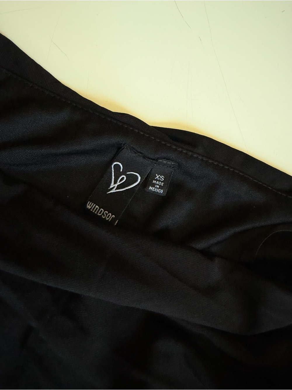 Windsor Black One-Shoulder Maxi Skirt with High Side Slit - Picture 2 of 2